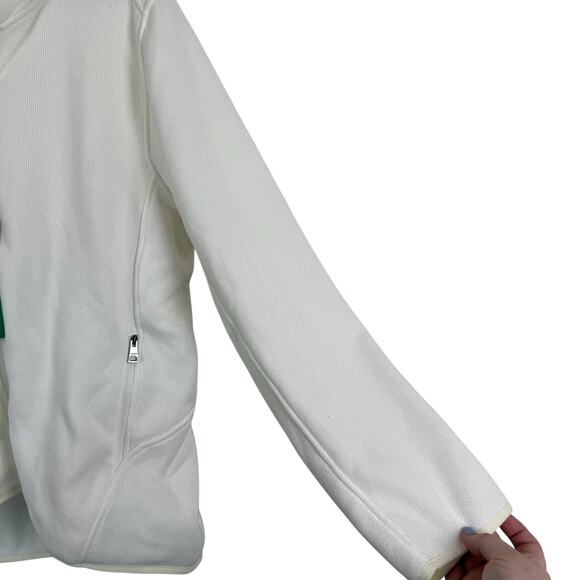 Andrew Marc Women Full Zip Hoodie Jacket Size XL Fleece Lined Neutral Basic Warm - Picture 2 of 7